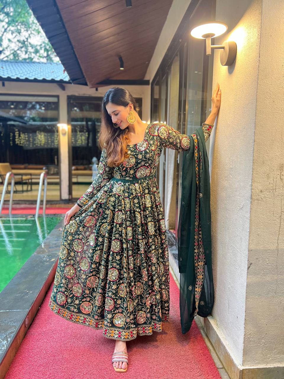 Designer Anarkali Suit in Fancy Style