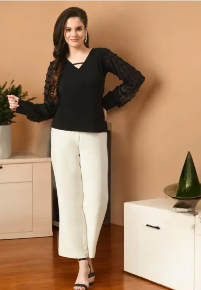 Pretty Modern Women Black Tops 