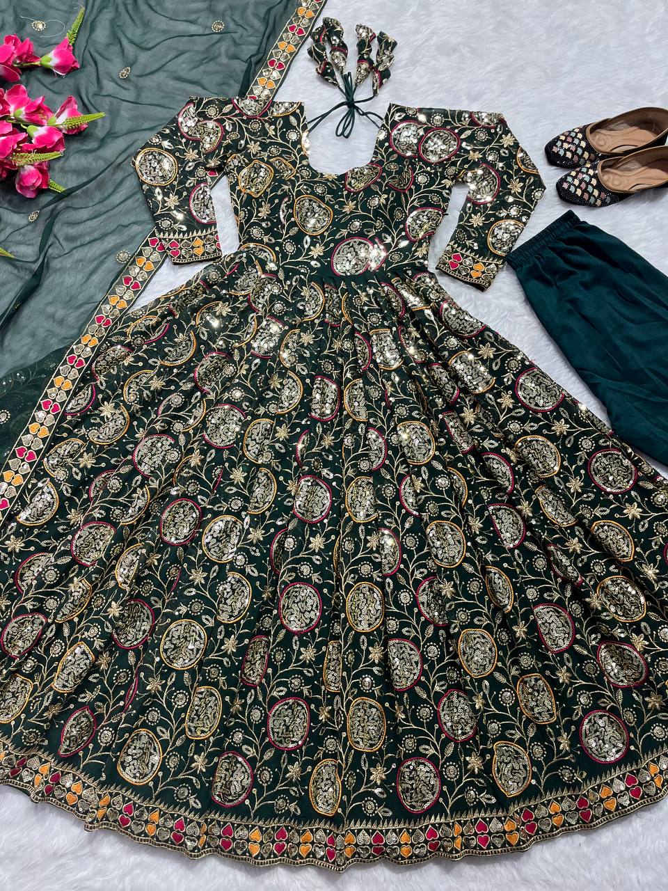 Designer Anarkali Suit in Fancy Style