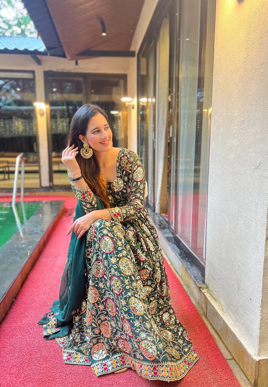 Designer Anarkali Suit in Fancy Style