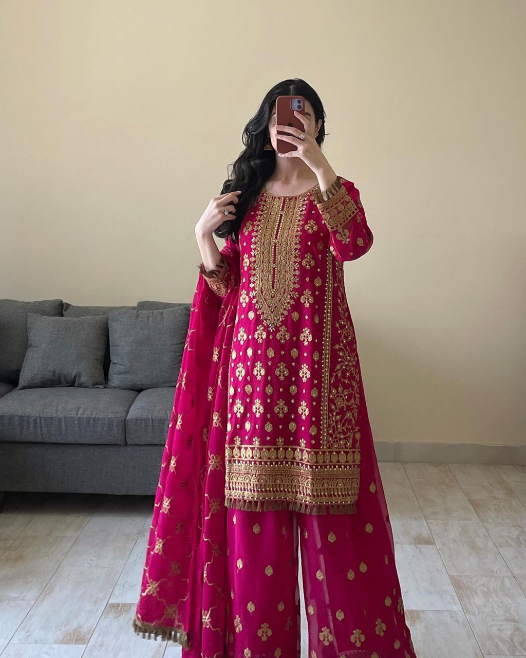 Sharara Palazzo Top Dupatta Set