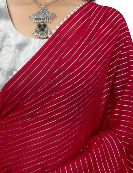Womens Chiffon Saree