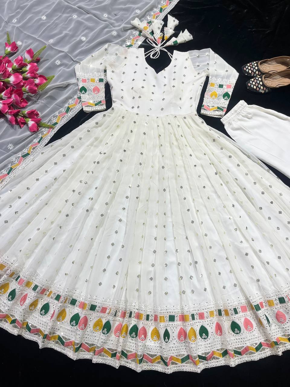 Designer Anarkali Suit in Fancy Style