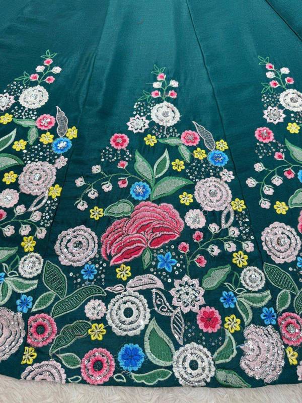 Heavy Chinon Silk Party Lehenga Choli Set