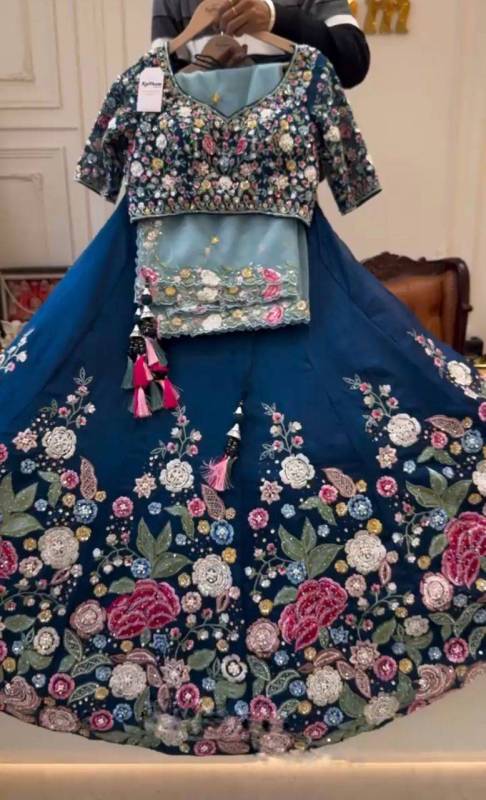 Satin Silk Lehenga Choli Set