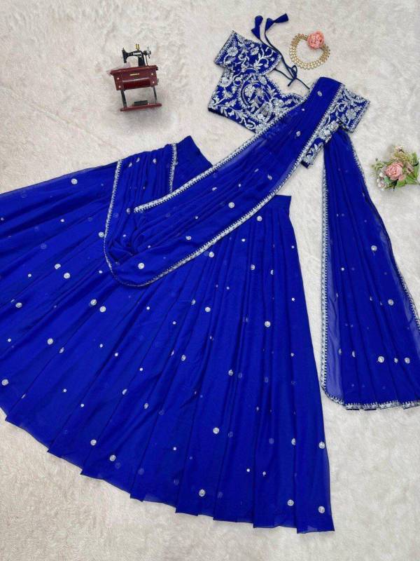 Faux Georgette Lehenga Saree