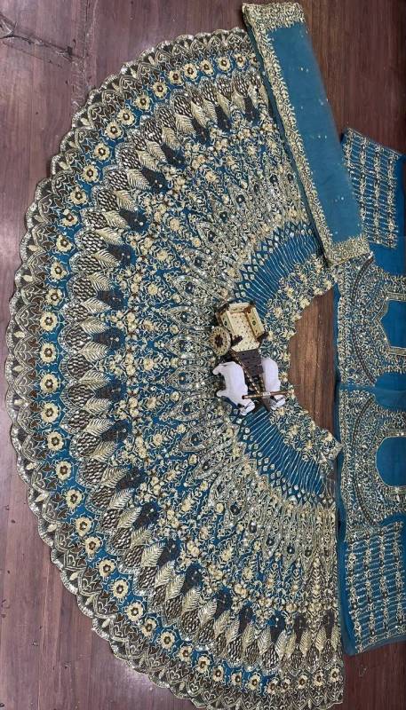 Soft Butterfly Net Lehenga Choli set, adorned with intricate sequins embroidery